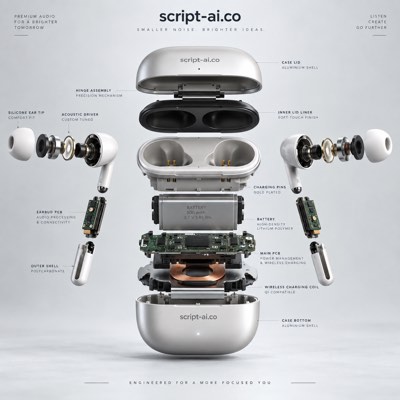 Exploded product view example